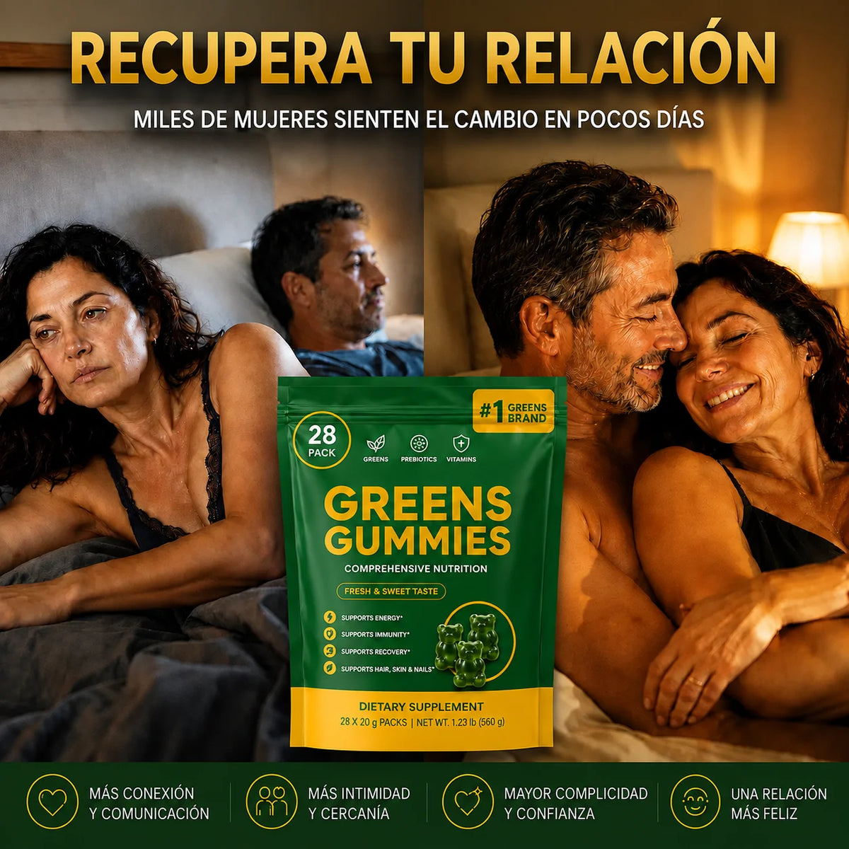 Gomitas nutricionales que reducen la hinchazón