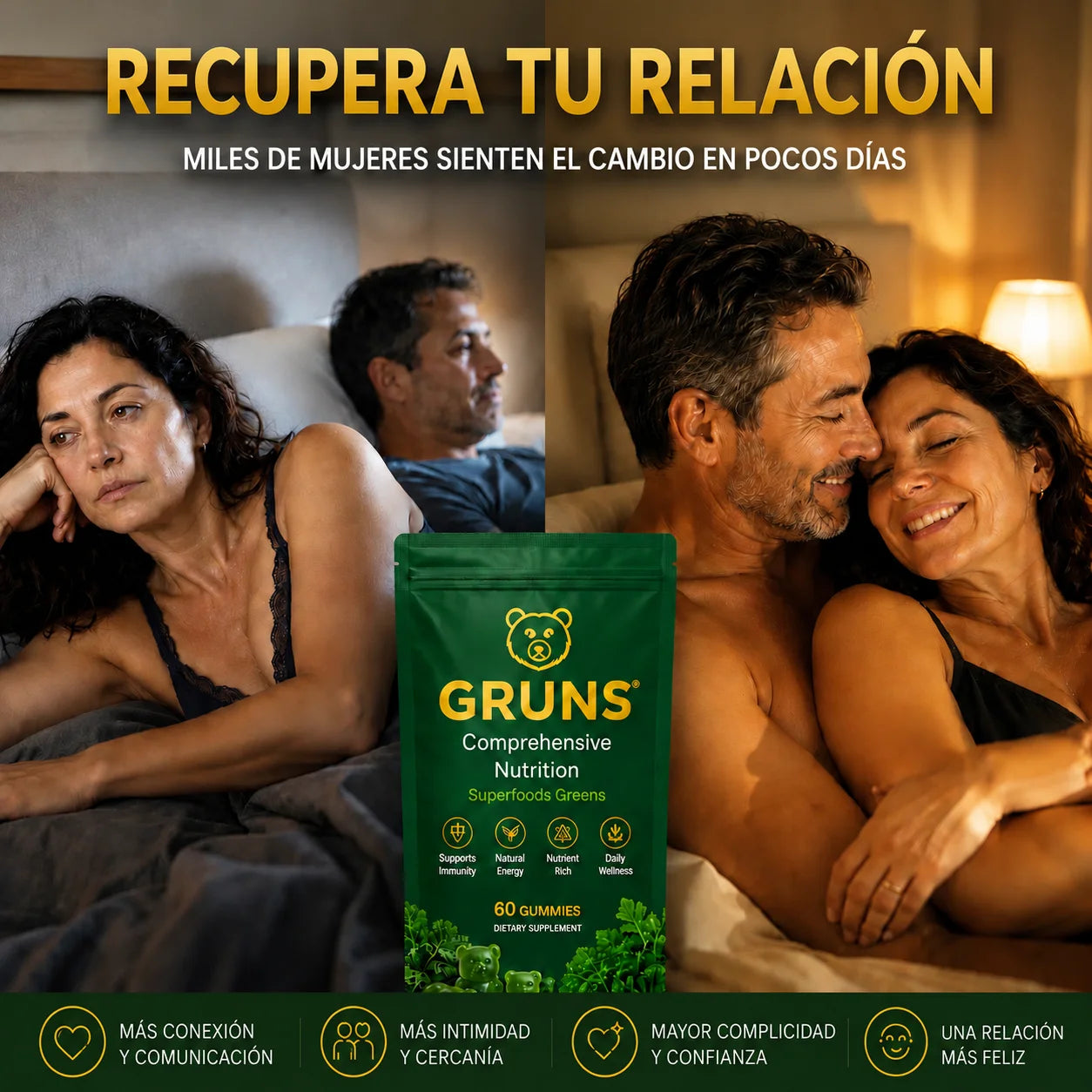 Gomitas nutricionales que reducen la hinchazón